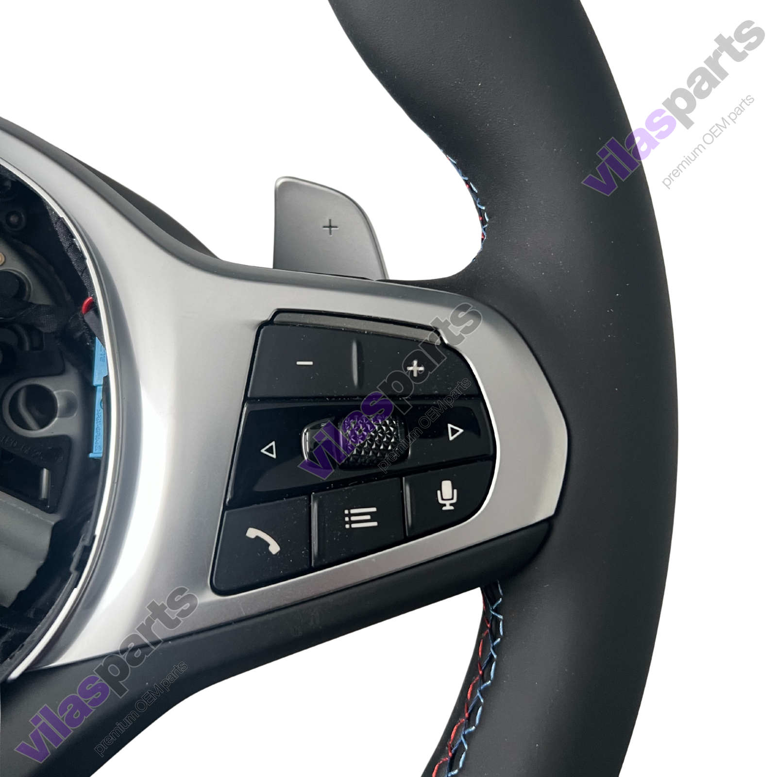 BMW M Sport Heated Vibro ACC Steering Wheel G01 G02 G11 G12 G30 G05 M Stitching - Image 4