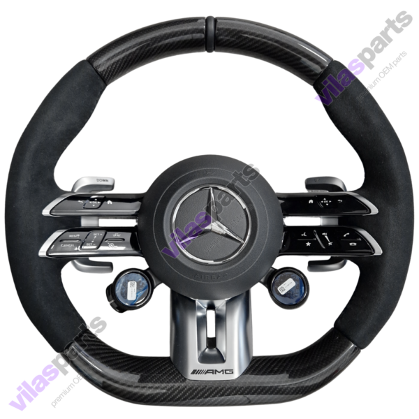Mercedes-Benz AMG W465 W213 E W238 W290 GT Alcantara & Carbon Steering Wheel Heated