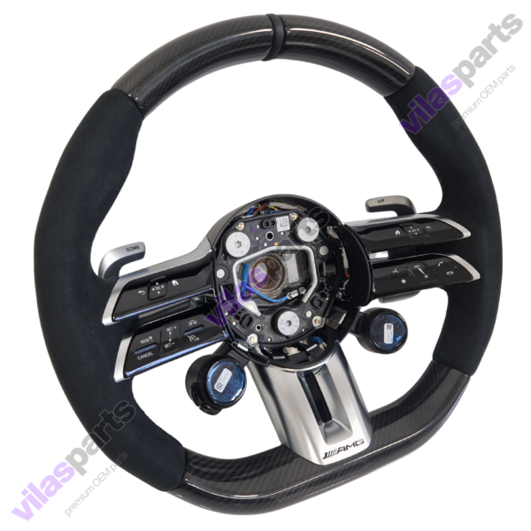Mercedes-Benz AMG W465 W213 E W238 W290 GT Alcantara & Carbon Steering Wheel Heated