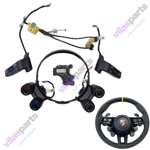 Porsche Gt3rs Steering Wheel Parts SET 9GT.959.256.A 9GT.919.680