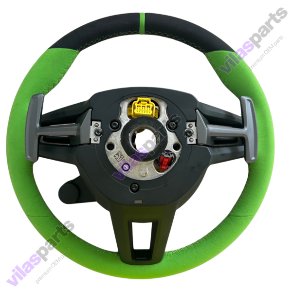 Porsche Steering Wheel Alcantara Green Gt3rs 992 GTS Carbon Heat