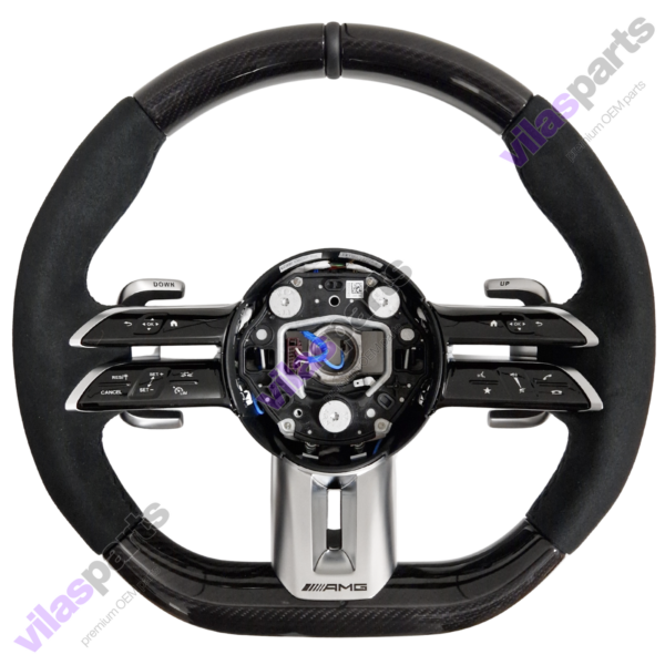 Mercedes-Benz W206 W223 EQS AMG Alcantara & Carbon Steering Wheel Heated