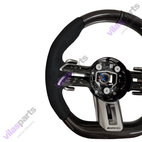 Mercedes-Benz W206 W223 EQS AMG Alcantara & Carbon Steering Wheel Heated