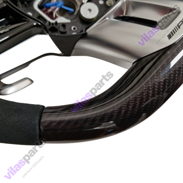 Mercedes-Benz W206 W223 EQS AMG Alcantara & Carbon Steering Wheel Heated
