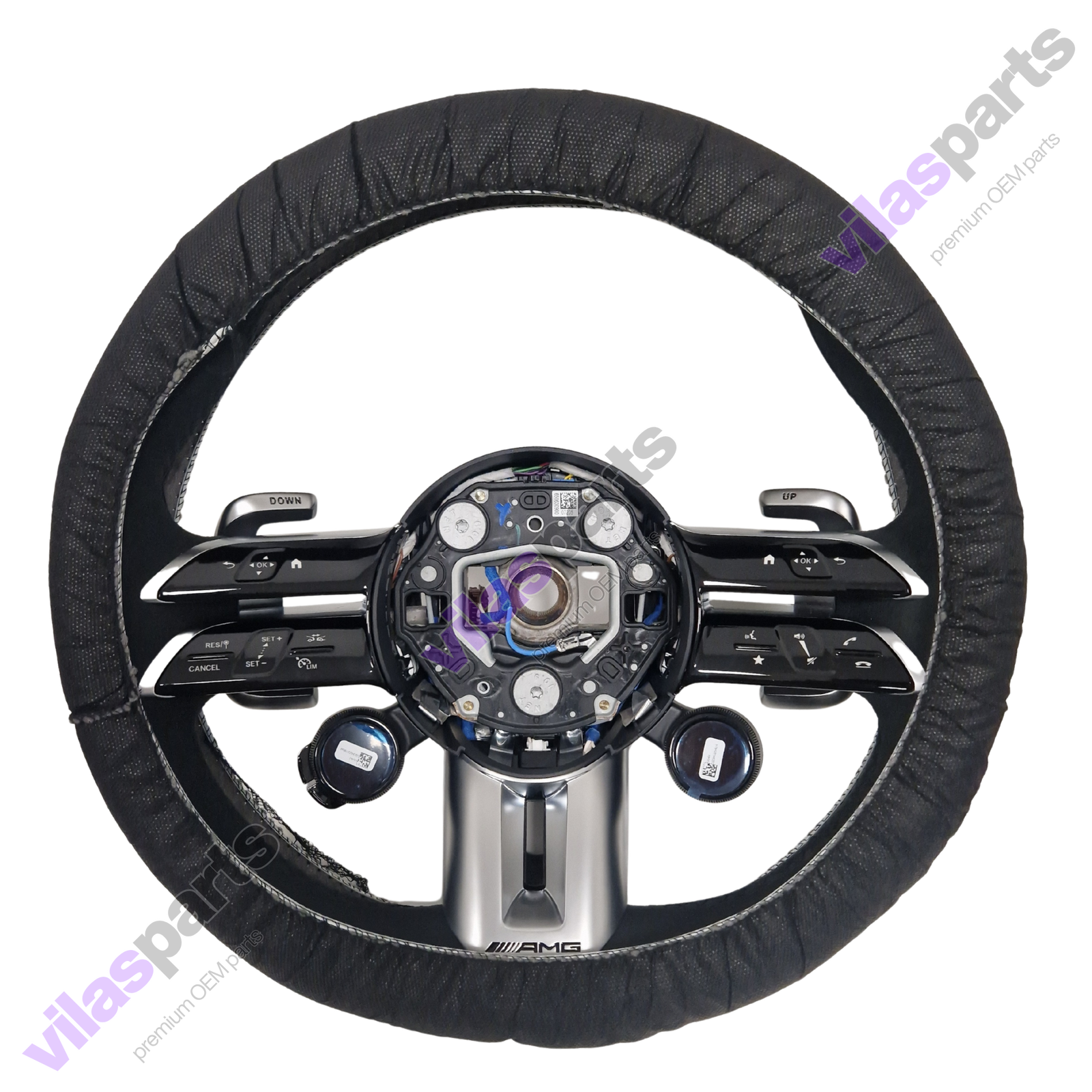 Mercedes-Benz AMG W465 W213 E W238 W290 GT Alcantara & Leather Steering Wheel Heated U88 - Image 7