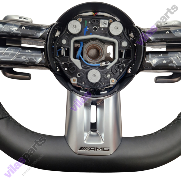 49e Mercedes-Benz AMG W465 W213 E W238 W290 GT Nappa Leather Black Steering Wheel Heated