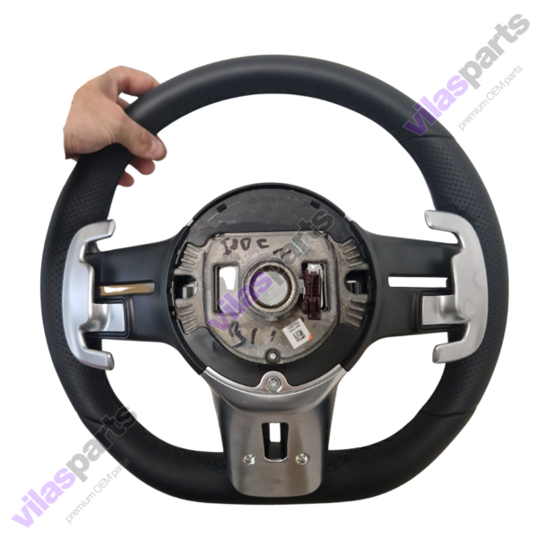 49f Mercedes-Benz AMG W465 W213 E W238 W290 GT Nappa Leather Black Steering Wheel Heated