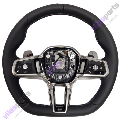 BMW I5,I7, G60,G70 2024 Leather Steering Wheel With M Sport Stitches