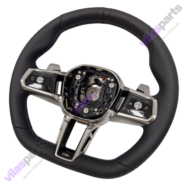 BMW I5,I7, G60,G70 2024 Leather Steering Wheel With M Sport Stitches