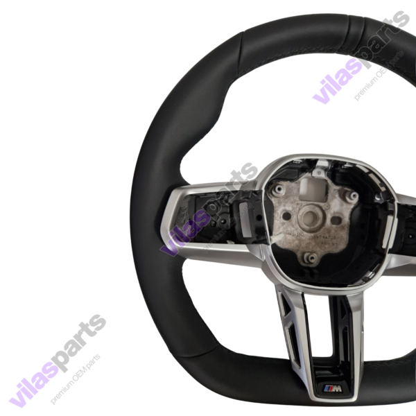 BMW 5 G60 G61 G68 7 G70 Steering Wheel Rim + Silver Trim