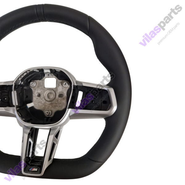 BMW 5 G60 G61 G68 7 G70 Steering Wheel Rim + Silver Trim
