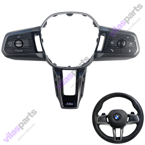 54a BMW X1 U11 X2 U10 Sport Steering Wheel Trim + Buttons