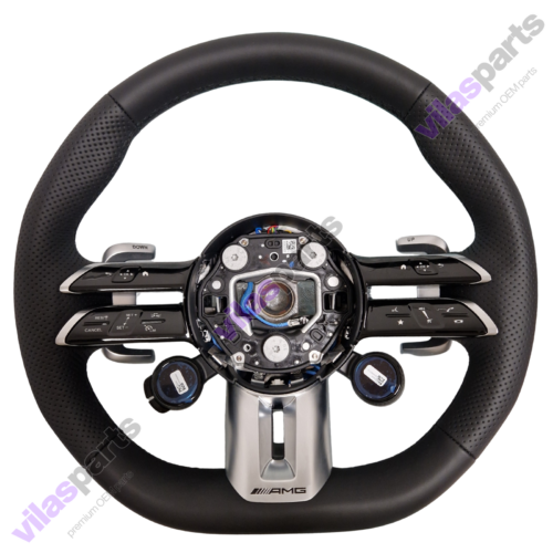 56a Mercedes-Benz AMG W465 W213 E W238 W290 GT Nappa Leather Steering Wheel Heated U88
