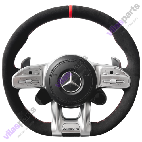 Mercedes-Benz AMG Alcantara Steering Wheel A B C E GLE W177 W247 W205 W213 W253