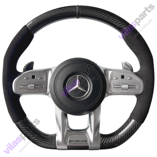 Mercedes-Benz AMG Alcantara Carbon Steering Wheel A B C E GLE S 2019 – Heated