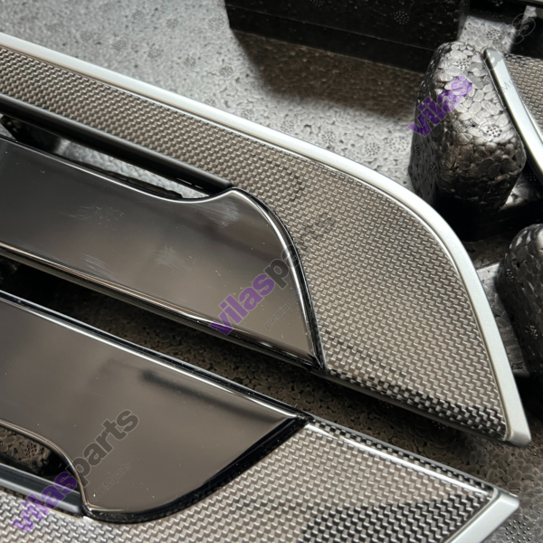 Porsche Cayenne 9Y0.2 Facelift Carbon Silver SV0 GT Trim Covers Set