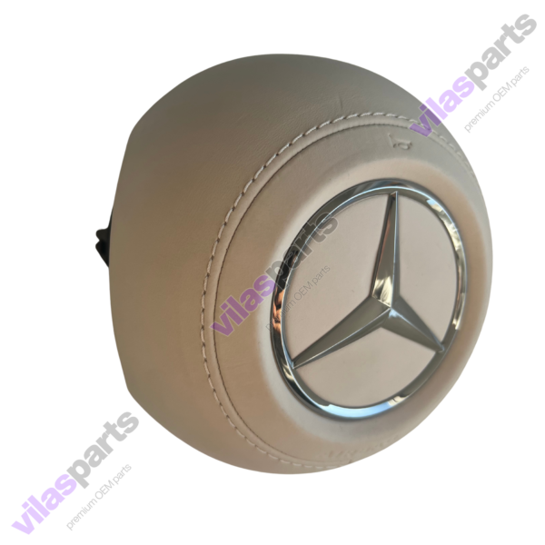 Mercedes-Benz AMG Beige Leather Airbag Steering Wheel W223 EQS EQE W465 W213