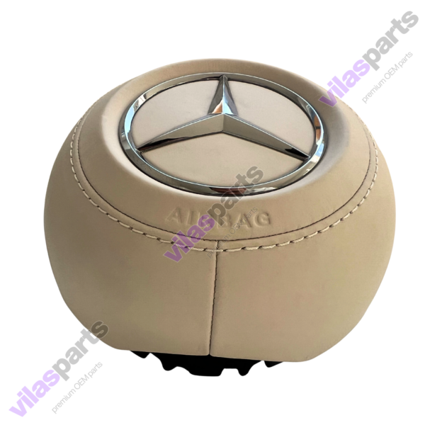 Mercedes-Benz AMG Beige Leather Airbag Steering Wheel W223 EQS EQE W465 W213