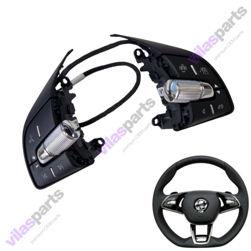 177a Skoda IV Superb Octavia Kodiaq Karoq Enyaq Steering Wheel Buttons 5E3.919.719.K