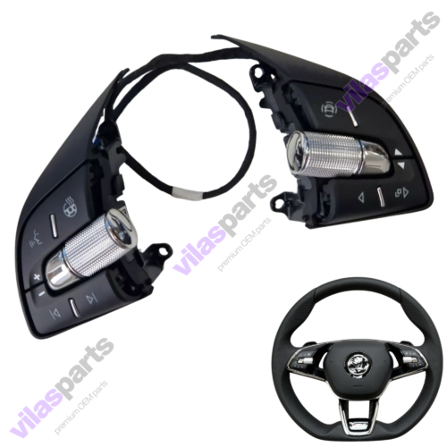 179a Skoda IV Superb Octavia Kodiaq Karoq Enyaq Steering Wheel Buttons 5E3.919.719.P