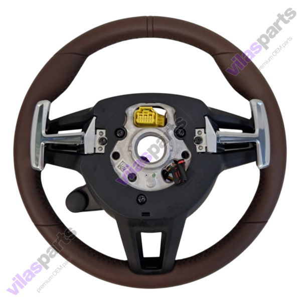 187i Porsche Steering Wheel Brown Leather GTS Macan Carbon Heated