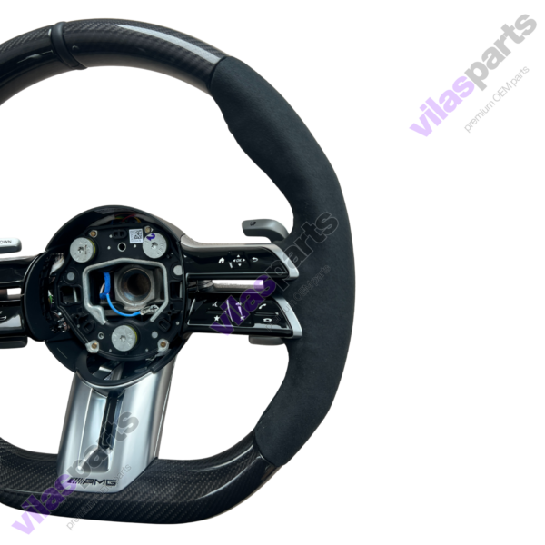 188c Mercedes-Benz A W177 C W206 CLA EQB AMG Alcantara & Carbon Steering Wheel