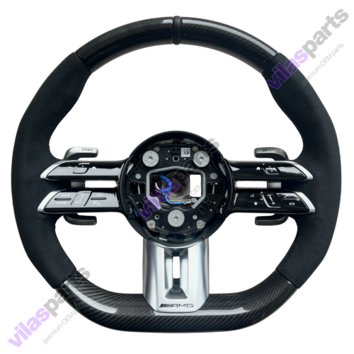 189a Mercedes-Benz C W206 S W223 EQS EQE AMG Alcantara & Carbon Steering Wheel