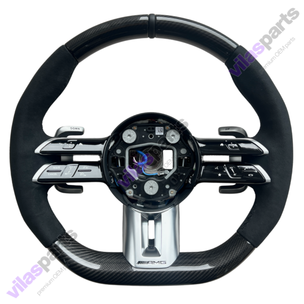 Mercedes-Benz C W206 S W223 EQS EQE AMG Alcantara & Carbon Steering Wheel