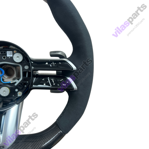 189c Mercedes-Benz C W206 S W223 EQS EQE AMG Alcantara & Carbon Steering Wheel