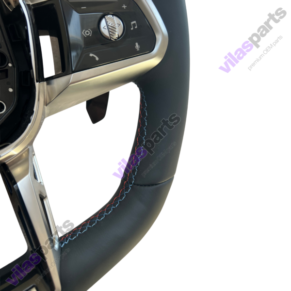 BMW 5 G60 7 G70 X3 G45 IX Leather Steering Wheel M Sport 3 Color Stitches