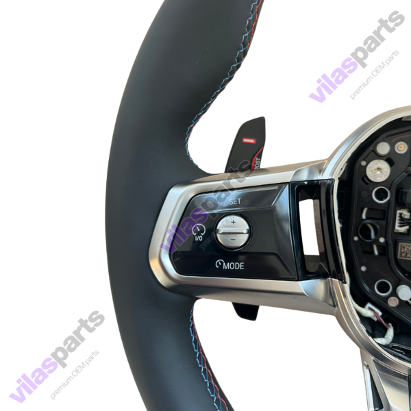BMW 5 G60 7 G70 X3 G45 IX Leather Steering Wheel M Sport 3 Color Stitches