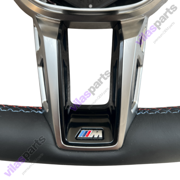 BMW 5 G60 7 G70 X3 G45 IX Leather Steering Wheel M Sport 3 Color Stitches
