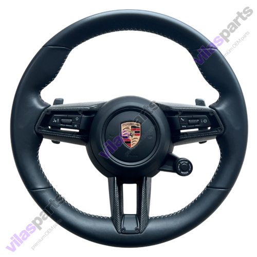 197a Porsche Steering Wheel Cayenne 9Y0 Panamera 971 Heating Vibro Carbon