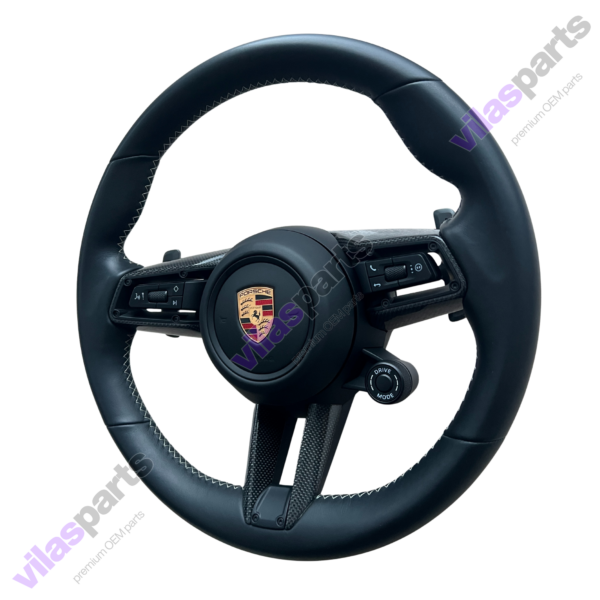 197c Porsche Steering Wheel Cayenne 9Y0 Panamera 971 Heating Vibro Carbon