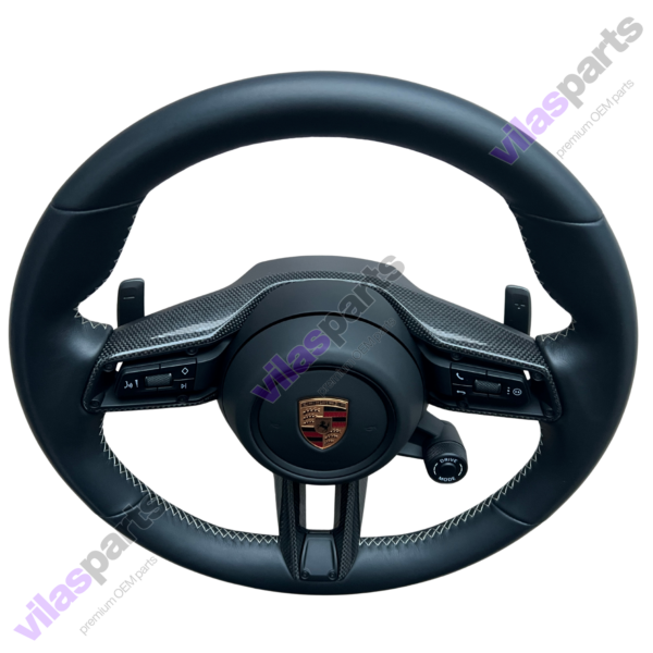 197e Porsche Steering Wheel Cayenne 9Y0 Panamera 971 Heating Vibro Carbon