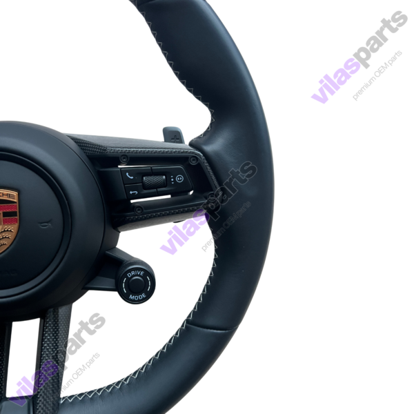 197g Porsche Steering Wheel Cayenne 9Y0 Panamera 971 Heating Vibro Carbon