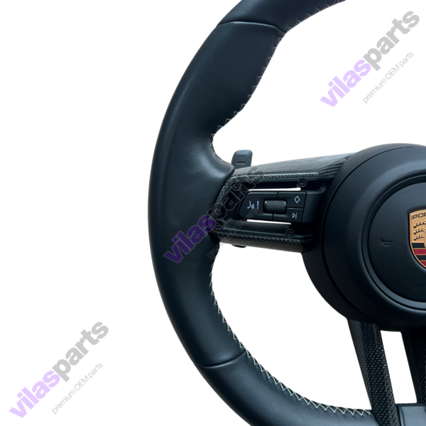 197h Porsche Steering Wheel Cayenne 9Y0 Panamera 971 Heating Vibro Carbon