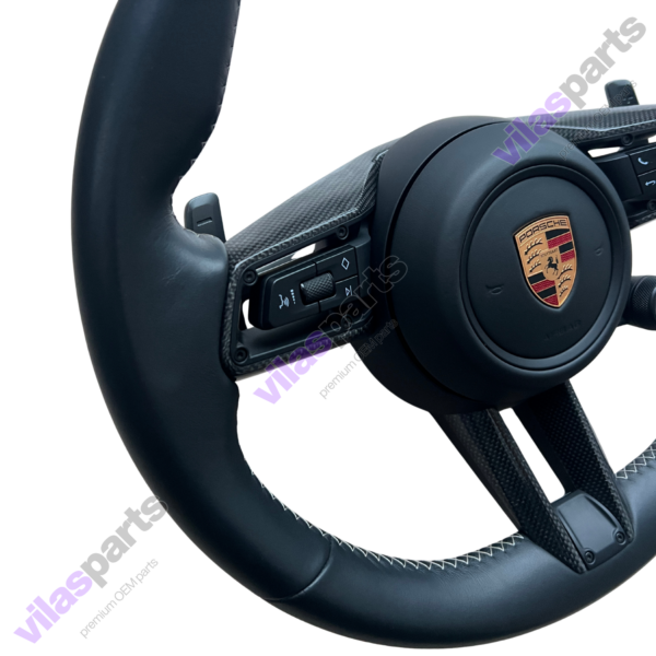 197k Porsche Steering Wheel Cayenne 9Y0 Panamera 971 Heating Vibro Carbon