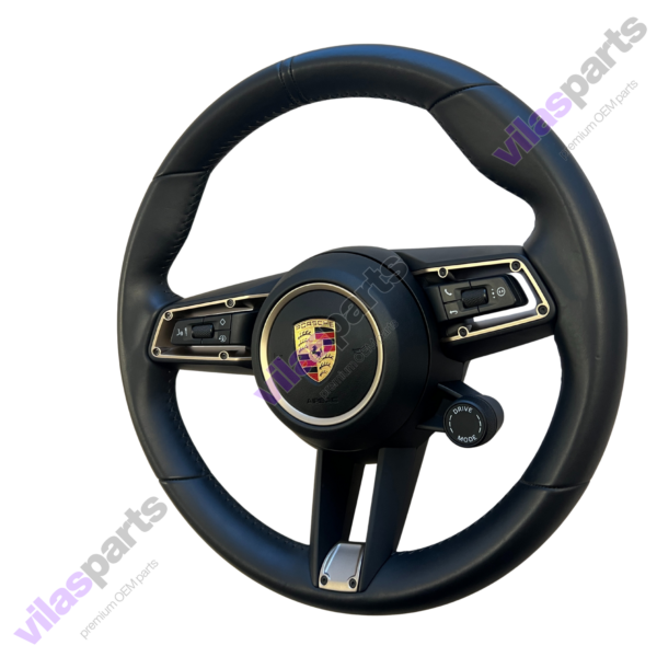 Porsche Complete Steering Wheel Taycan Heating Gold Trim