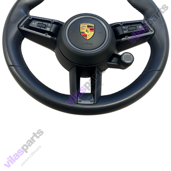 Porsche Complete Steering Wheel Taycan Heating Grey Trim