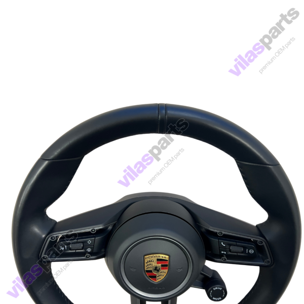 Porsche Complete Steering Wheel Taycan Heating Grey Trim