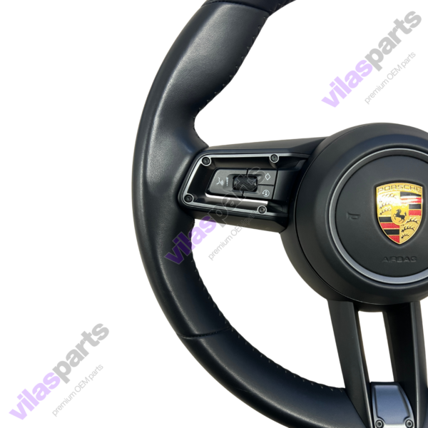 Porsche Complete Steering Wheel Taycan Heating Grey Trim