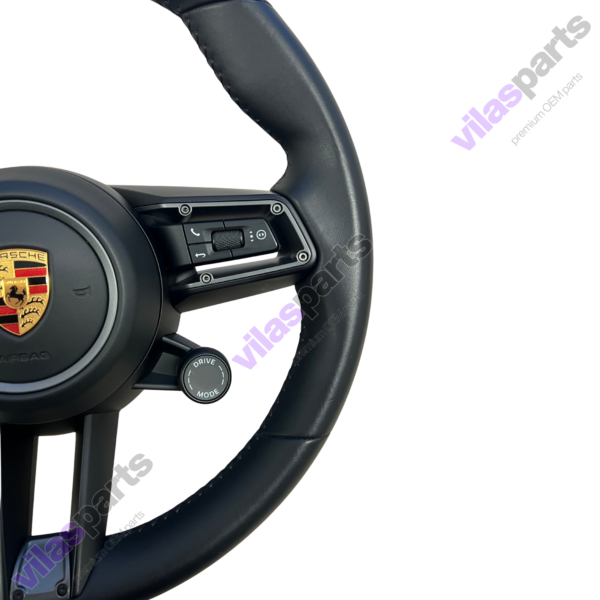 Porsche Complete Steering Wheel Taycan Heating Grey Trim