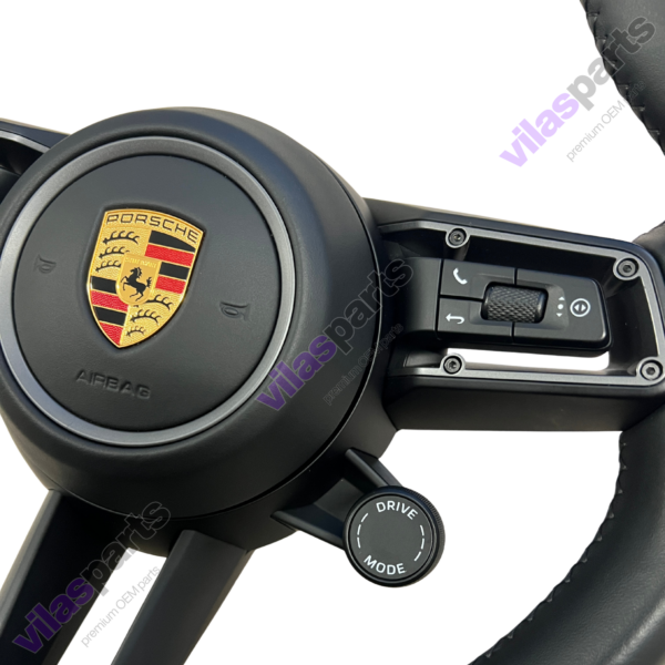 Porsche Complete Steering Wheel Taycan Heating Grey Trim