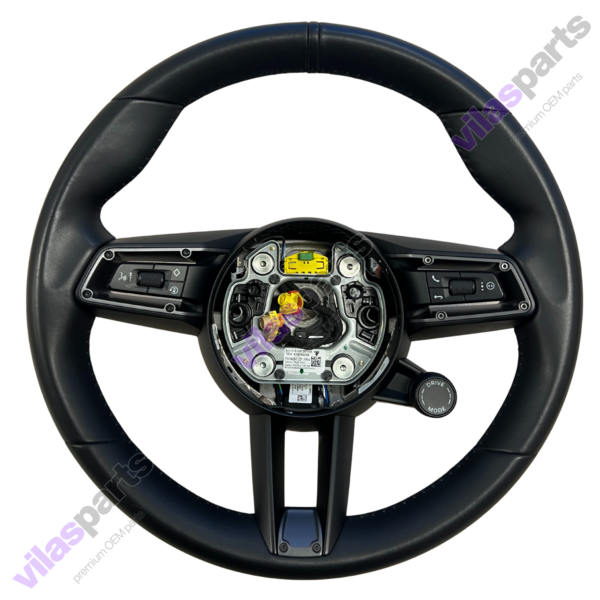 Porsche Complete Steering Wheel Taycan Heating Grey Trim