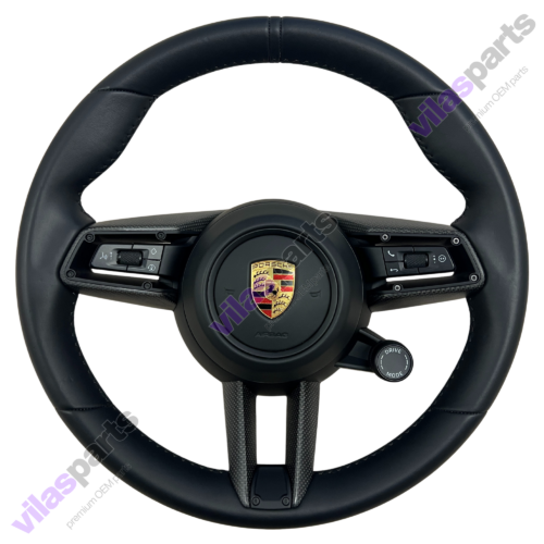 200a Porsche Complete Steering Wheel Taycan Heating Carbon
