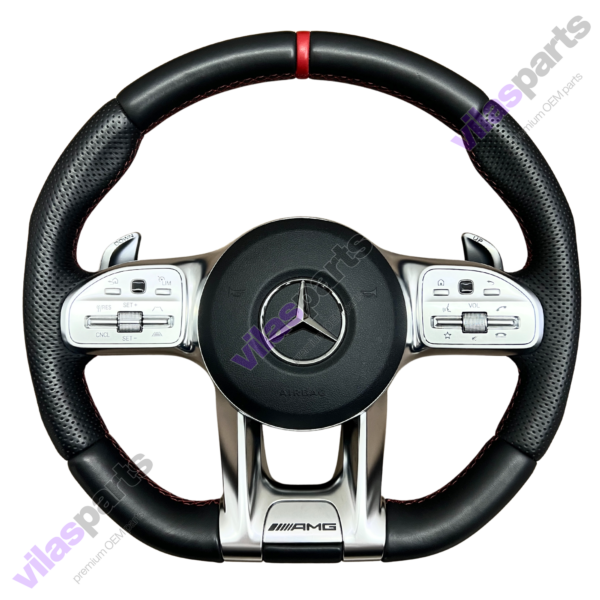 Mercedes-Benz AMG Steering Wheel A B C E GLE W177 W247 W205 W213 W253 RED