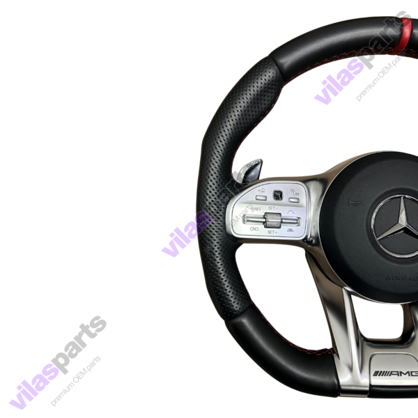 206d Mercedes-Benz AMG Steering Wheel A B C E GLE W177 W247 W205 W213 W253 RED