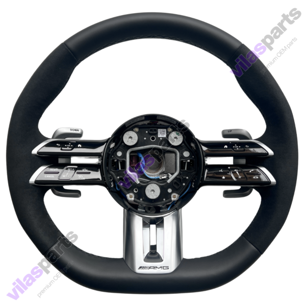 Mercedes-Benz C W206 S W223 EQS EQE AMG Alcantara & Leather Steering Wheel