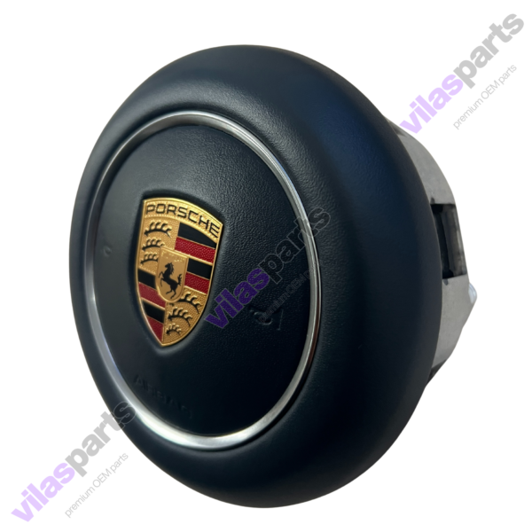 212d Porsche 911 Macan Panamera Cayenne Steering Wheel Blue Leather Airbag 9p1880201